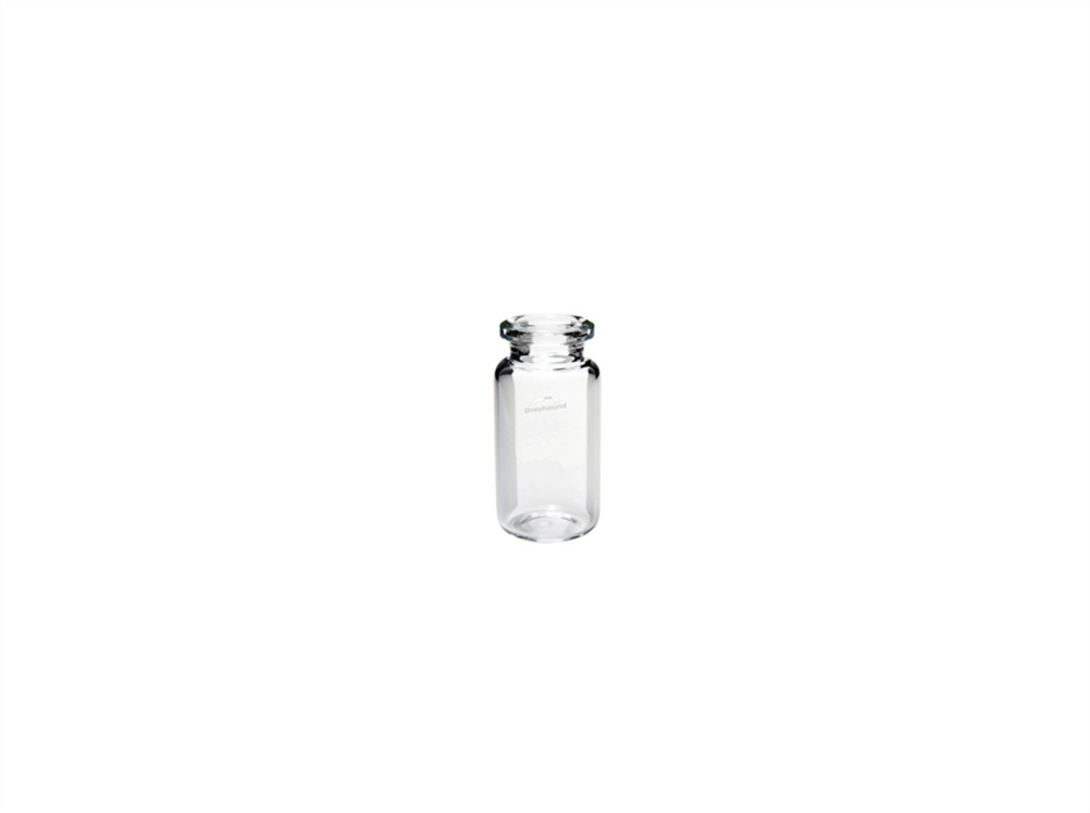 Picture of 5mL Headspace Vial, Crimp Top, Clear Glass, Flat Base, 20mm Bevelled Edge Crimp, Q-Clean